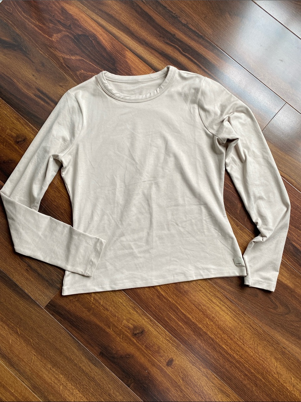 Vuori Lux Fitted Long Sleeve Shirt Tan